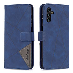 Coque Portefeuille Livre Cuir Etui Clapet B08F pour Samsung Galaxy A04s Bleu