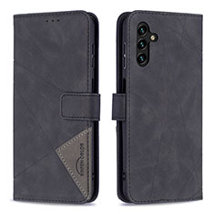 Coque Portefeuille Livre Cuir Etui Clapet B08F pour Samsung Galaxy A13 5G Noir