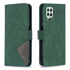 Coque Portefeuille Livre Cuir Etui Clapet B08F pour Samsung Galaxy A22 4G Vert