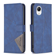 Coque Portefeuille Livre Cuir Etui Clapet B08F pour Samsung Galaxy A23e 5G Bleu