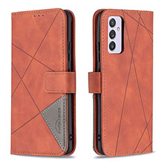 Coque Portefeuille Livre Cuir Etui Clapet B08F pour Samsung Galaxy A24 4G Orange