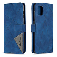 Coque Portefeuille Livre Cuir Etui Clapet B08F pour Samsung Galaxy A31 Bleu