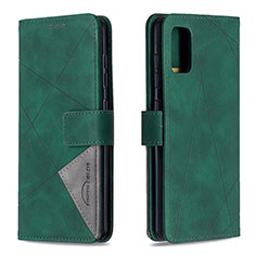 Coque Portefeuille Livre Cuir Etui Clapet B08F pour Samsung Galaxy A41 Vert