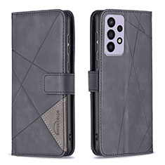 Coque Portefeuille Livre Cuir Etui Clapet B08F pour Samsung Galaxy A73 5G Noir