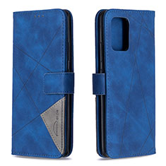 Coque Portefeuille Livre Cuir Etui Clapet B08F pour Samsung Galaxy A91 Bleu