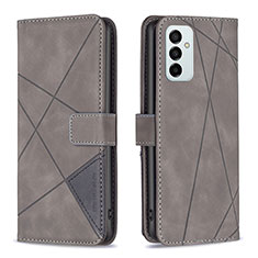 Coque Portefeuille Livre Cuir Etui Clapet B08F pour Samsung Galaxy F23 5G Gris