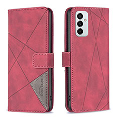 Coque Portefeuille Livre Cuir Etui Clapet B08F pour Samsung Galaxy F23 5G Rouge