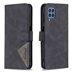 Coque Portefeuille Livre Cuir Etui Clapet B08F pour Samsung Galaxy M32 4G Noir