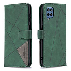 Coque Portefeuille Livre Cuir Etui Clapet B08F pour Samsung Galaxy M32 4G Vert