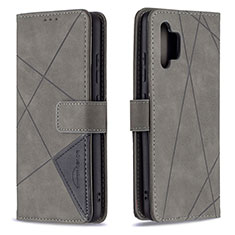 Coque Portefeuille Livre Cuir Etui Clapet B08F pour Samsung Galaxy M32 5G Gris