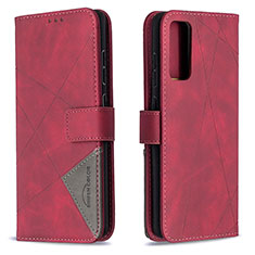 Coque Portefeuille Livre Cuir Etui Clapet B08F pour Samsung Galaxy S20 FE 4G Rouge