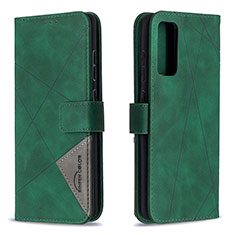 Coque Portefeuille Livre Cuir Etui Clapet B08F pour Samsung Galaxy S20 Lite 5G Vert