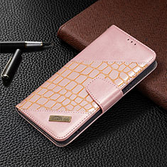 Coque Portefeuille Livre Cuir Etui Clapet B08F pour Samsung Galaxy S21 Plus 5G Rose