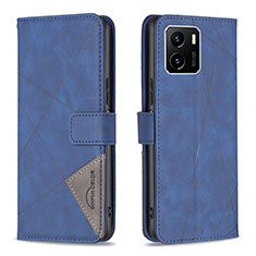 Coque Portefeuille Livre Cuir Etui Clapet B08F pour Vivo Y01 Bleu