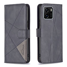 Coque Portefeuille Livre Cuir Etui Clapet B08F pour Vivo Y15C Noir