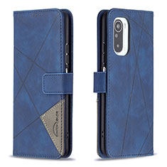 Coque Portefeuille Livre Cuir Etui Clapet B08F pour Xiaomi Mi 11i 5G Bleu