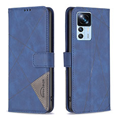 Coque Portefeuille Livre Cuir Etui Clapet B08F pour Xiaomi Mi 12T Pro 5G Bleu