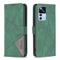 Coque Portefeuille Livre Cuir Etui Clapet B08F pour Xiaomi Mi 12T Pro 5G Vert