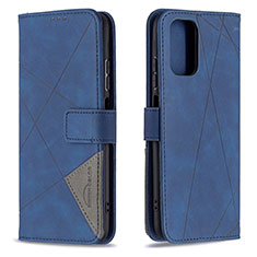 Coque Portefeuille Livre Cuir Etui Clapet B08F pour Xiaomi Poco M5S Bleu