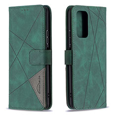 Coque Portefeuille Livre Cuir Etui Clapet B08F pour Xiaomi Redmi Note 10 Pro Max Vert