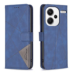 Coque Portefeuille Livre Cuir Etui Clapet B08F pour Xiaomi Redmi Note 13 Pro+ Plus 5G Bleu