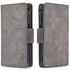 Coque Portefeuille Livre Cuir Etui Clapet B09F pour Samsung Galaxy M80S Gris