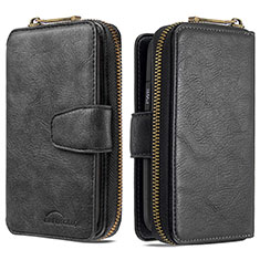 Coque Portefeuille Livre Cuir Etui Clapet B10F pour Samsung Galaxy Note 10 Lite Noir