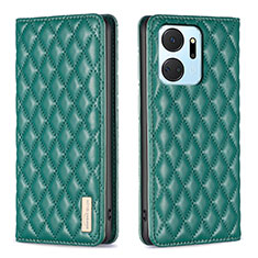 Coque Portefeuille Livre Cuir Etui Clapet B11F pour Huawei Honor X7a Vert