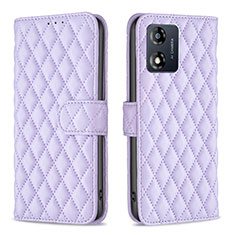 Coque Portefeuille Livre Cuir Etui Clapet B11F pour Motorola Moto E13 Violet