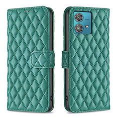 Coque Portefeuille Livre Cuir Etui Clapet B11F pour Motorola Moto Edge 40 Neo 5G Vert