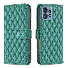 Coque Portefeuille Livre Cuir Etui Clapet B11F pour Motorola Moto Edge 40 Pro 5G Vert