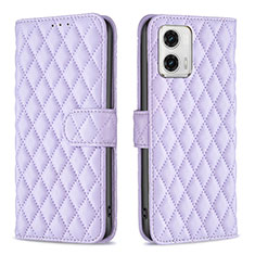 Coque Portefeuille Livre Cuir Etui Clapet B11F pour Motorola Moto G73 5G Violet