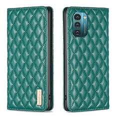 Coque Portefeuille Livre Cuir Etui Clapet B11F pour Nokia G21 Vert