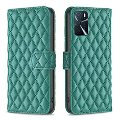 Coque Portefeuille Livre Cuir Etui Clapet B11F pour Oppo A16 Vert