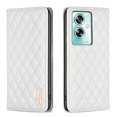 Coque Portefeuille Livre Cuir Etui Clapet B11F pour Oppo A2 5G Blanc