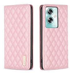 Coque Portefeuille Livre Cuir Etui Clapet B11F pour Oppo A2 5G Or Rose