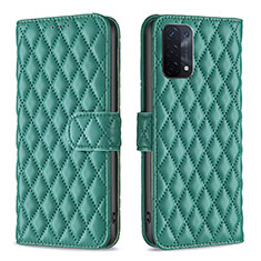 Coque Portefeuille Livre Cuir Etui Clapet B11F pour Oppo A54 5G Vert