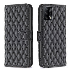 Coque Portefeuille Livre Cuir Etui Clapet B11F pour Oppo A74 4G Noir