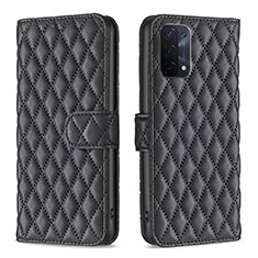 Coque Portefeuille Livre Cuir Etui Clapet B11F pour Oppo A74 5G Noir