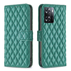 Coque Portefeuille Livre Cuir Etui Clapet B11F pour Oppo A77s Vert