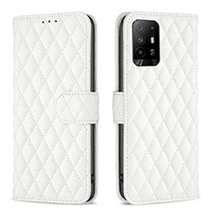 Coque Portefeuille Livre Cuir Etui Clapet B11F pour Oppo A94 5G Blanc