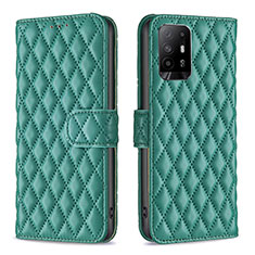 Coque Portefeuille Livre Cuir Etui Clapet B11F pour Oppo A94 5G Vert