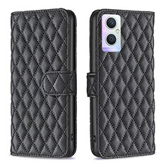 Coque Portefeuille Livre Cuir Etui Clapet B11F pour Oppo A96 5G Noir