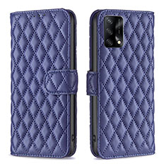 Coque Portefeuille Livre Cuir Etui Clapet B11F pour Oppo F19 Bleu