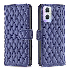 Coque Portefeuille Livre Cuir Etui Clapet B11F pour Oppo F21 Pro 5G Bleu