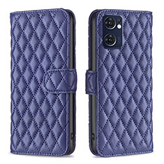 Coque Portefeuille Livre Cuir Etui Clapet B11F pour Oppo Find X5 Lite 5G Bleu