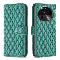 Coque Portefeuille Livre Cuir Etui Clapet B11F pour Oppo Find X6 5G Vert