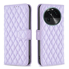 Coque Portefeuille Livre Cuir Etui Clapet B11F pour Oppo Find X6 5G Violet