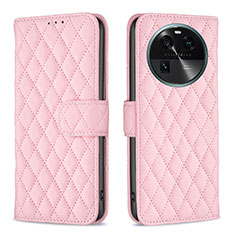 Coque Portefeuille Livre Cuir Etui Clapet B11F pour Oppo Find X6 Pro 5G Or Rose