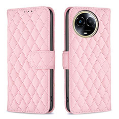 Coque Portefeuille Livre Cuir Etui Clapet B11F pour Realme 11 5G Or Rose